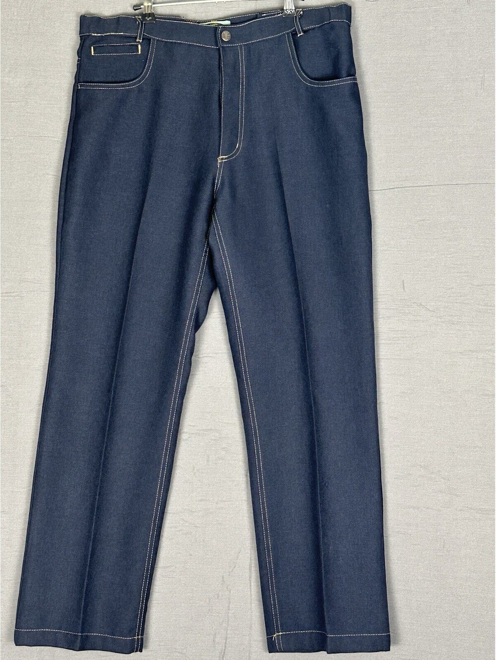 Haband’s Fit-Forever Mens Size 38S Blue Flex Waist Dress Pants Slack